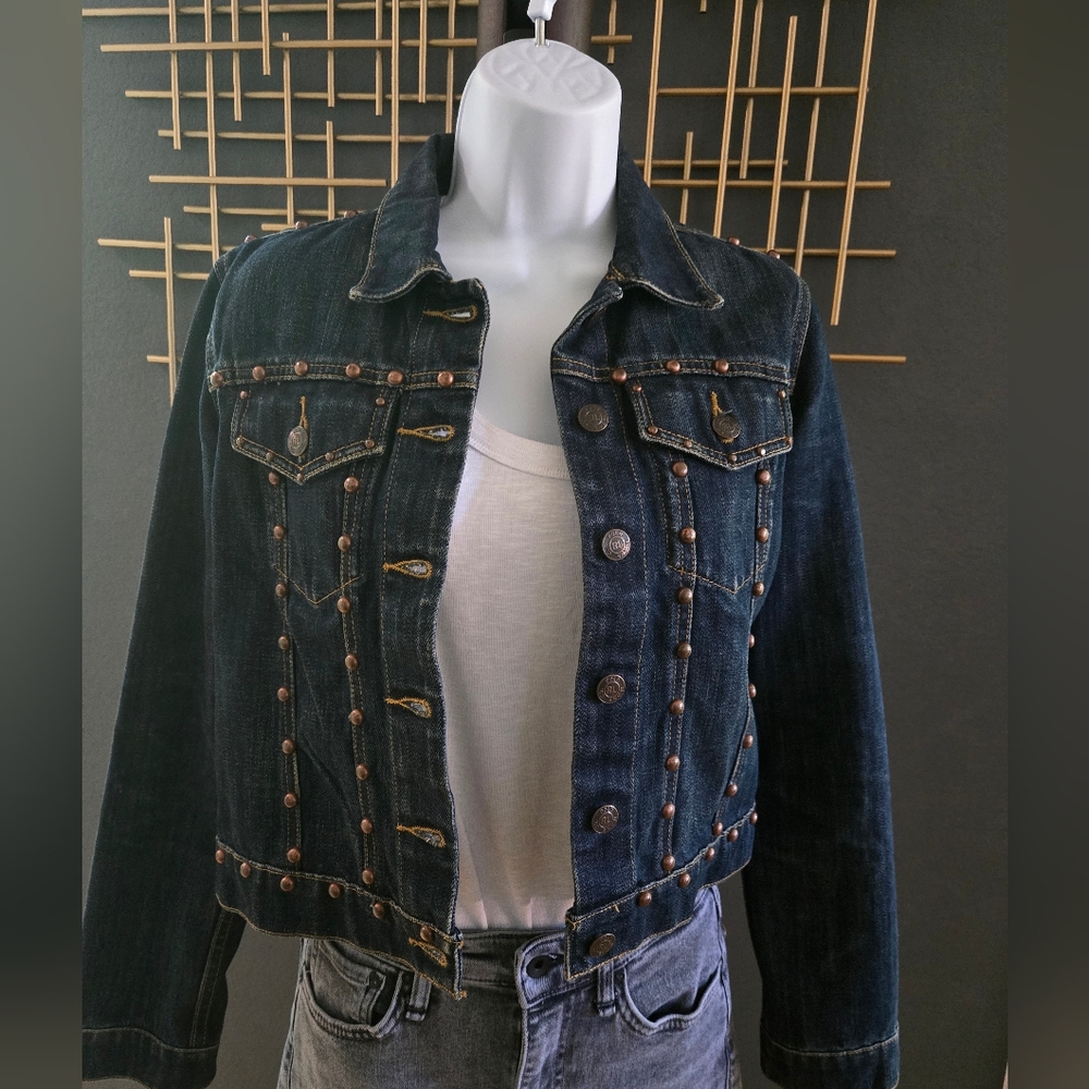 Polo by Ralph Lauren Studded Blue Denim Jacket